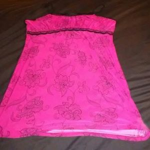 Pink and black nighty